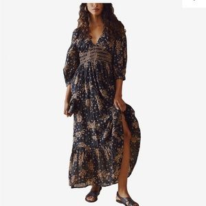 Free People golden hour maxi dress size xs